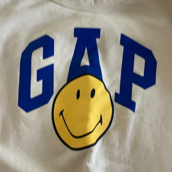 Smiley® Originals Gap Logo Relaxed Sweatshirt Size L - Picture 3 of 4